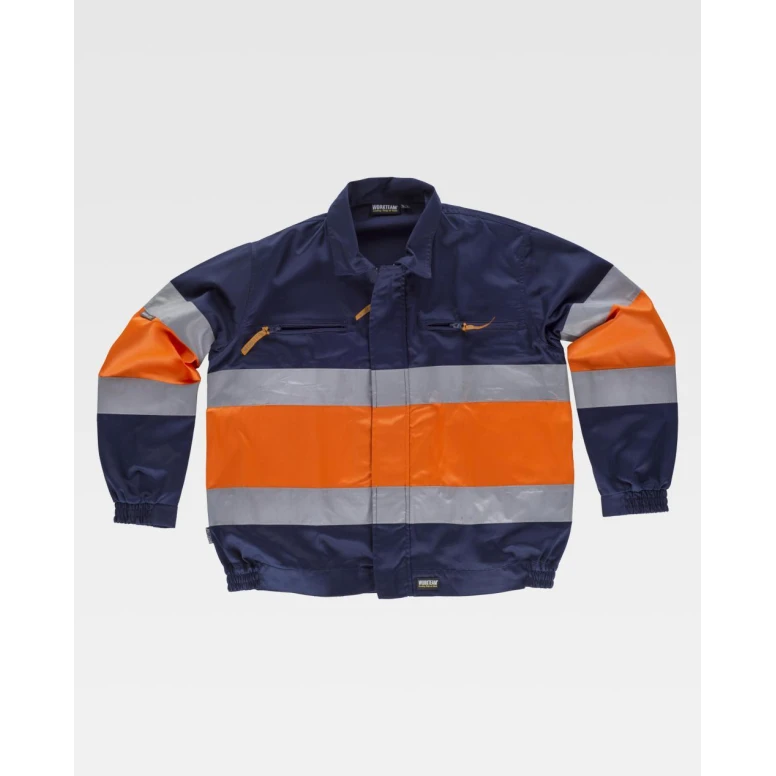 Arbeitsjacke Workteam Multitaschen Hohe Sichtbarkeit C4110
