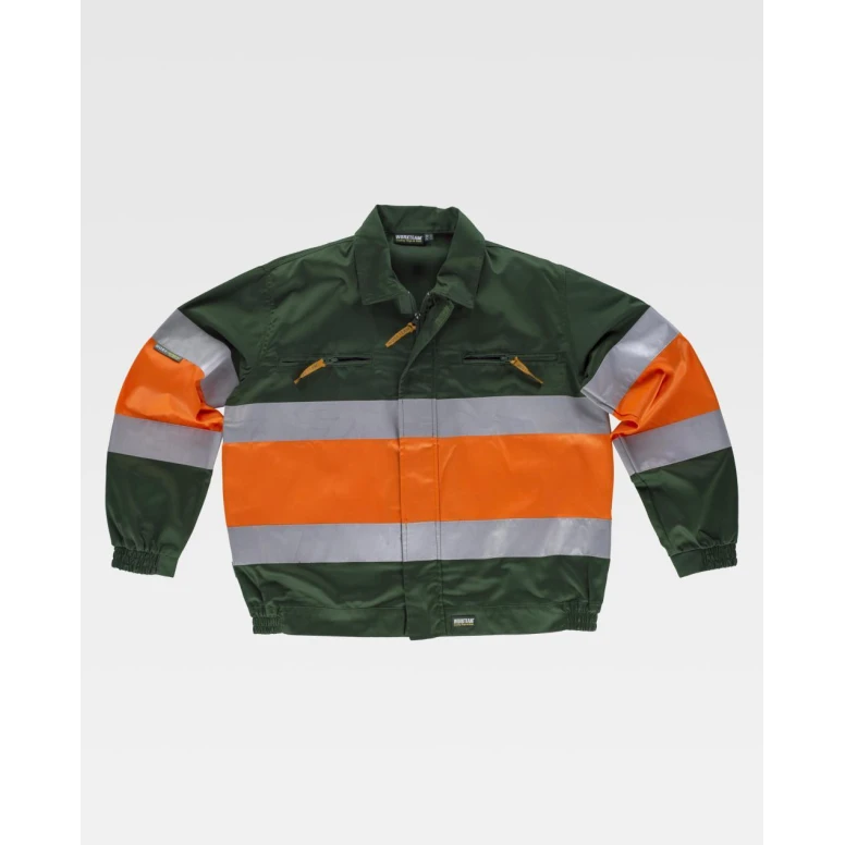 Arbeitsjacke Workteam Multitaschen Hohe Sichtbarkeit C4110