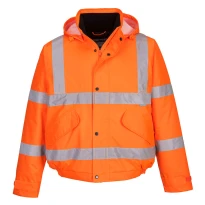 Arbeitsjacke Warnschutz Mehrtaschen Wasserdicht Stretch Portwest S463 2