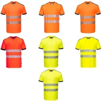 Arbeits-T-Shirt Warnschutz PW3 Cotton Comfort Portwest T181