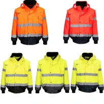Arbeitsjacke Warnschutz Mehrtaschen Wasserdicht Stretch 3 in 1 Portwest C465