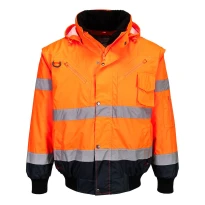 Arbeitsjacke Warnschutz Mehrtaschen Wasserdicht Stretch 3 in 1 Portwest C465 2