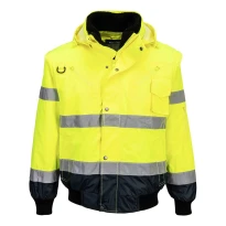 Arbeitsjacke Warnschutz Mehrtaschen Wasserdicht Stretch 3 in 1 Portwest C465