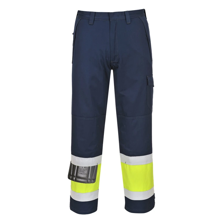 Arbeitshose Warnschutz Wasserdicht Flammhemmend Mehrtaschen Modaflame Portwest MV26