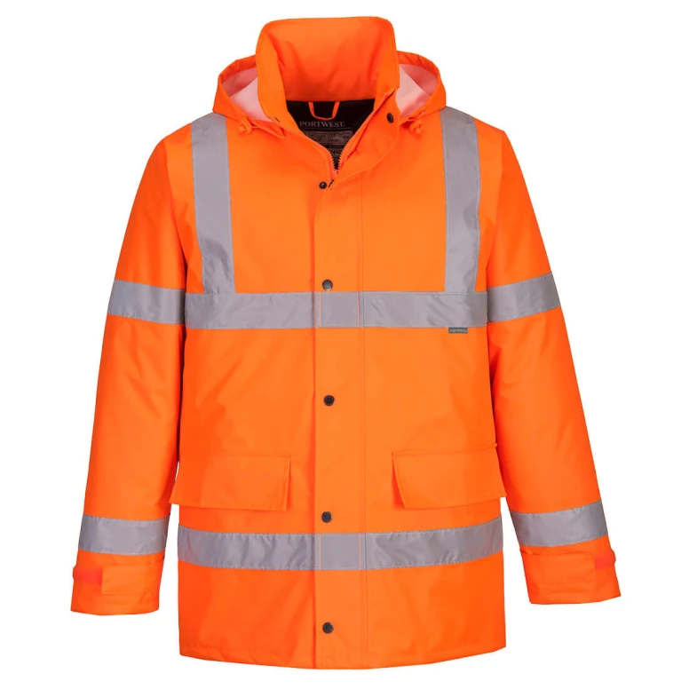 Arbeitsjacke Warnschutz Mehrtaschen Wasserdicht Traffic Portwest S460