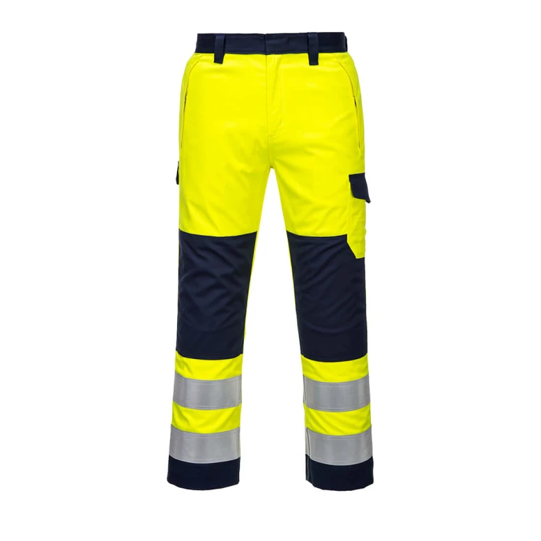 Arbeitshose Hohe Sichtbarkeit Wasserdicht Flammhemmend Multitaschen Modaflame Portwest MV46