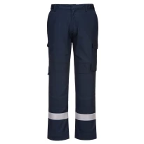 Arbeitshose Hohe Sichtbarkeit Wasserdicht Flammhemmend Multitaschen Bizflame Portwest FR401