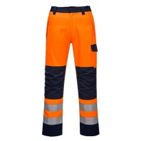 Arbeitshose Hohe Sichtbarkeit Wasserdicht Flammhemmend Multitaschen Modaflame Portwest MV36