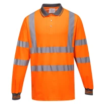 Arbeits-Poloshirt Langarm Hohe Sichtbarkeit Cotton Comfort Portwest S271 2