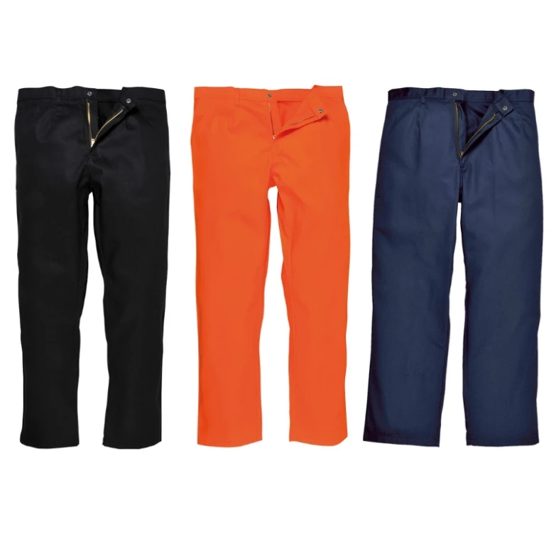 Arbeitshose Multitaschen Flammhemmend 100% Baumwolle Stretch Multinorm Bizweld Portwest BZ30