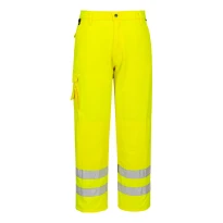 Arbeitshose Hohe Sichtbarkeit Wasserdicht Multitaschen Combat Portwest E046