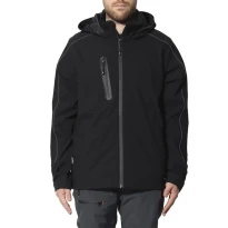 Multitaschen-Arbeitsjacke Wasserdicht mit Kapuze Zentro im Karton Issa Line 04534B
