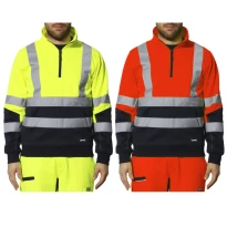 Arbeits-Sweatshirt Hochsichtbar Multitaschen Halbzip Rivana Issa Line 04828