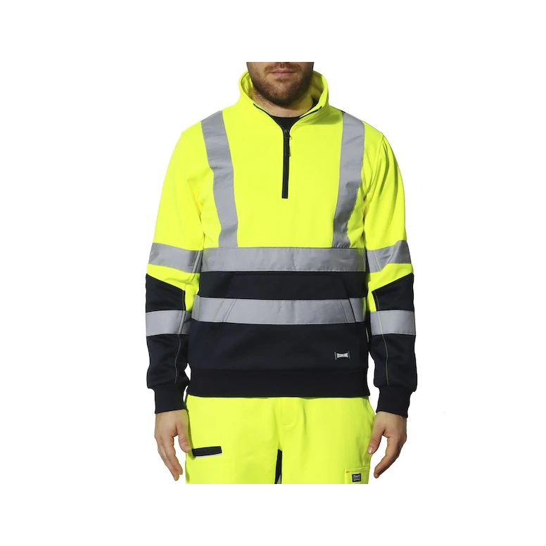 Arbeits-Sweatshirt Hochsichtbar Multitaschen Halbzip Rivana Issa Line 04828