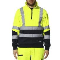 Arbeits-Sweatshirt Hochsichtbar Multitaschen Halbzip Rivana Issa Line 04828