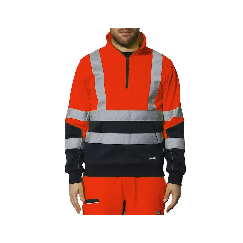 Arbeits-Sweatshirt Hochsichtbar Multitaschen Halbzip Rivana Issa Line 04828