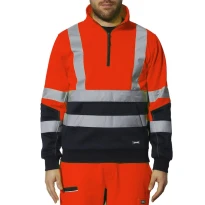 Arbeits-Sweatshirt Hochsichtbar Multitaschen Halbzip Rivana Issa Line 04828