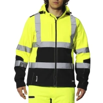 Arbeitsjacke Hochsichtbar Softshell Multitaschen Wasserdicht Lavoris Issa Line 04525 2
