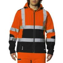 Arbeitsjacke Hochsichtbar Softshell Multitaschen Wasserdicht Lavoris Issa Line 04525