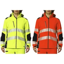 Arbeitsjacke Hochsichtbar Multitaschen Wasserdicht Flexia Issa Line 04595