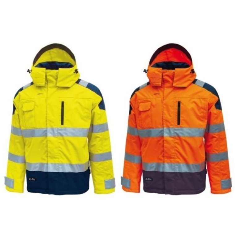 Arbeitsjacke mit hoher Sichtbarkeit Regenschutz und Mehrfachtaschen U-Power Defender HL161YF