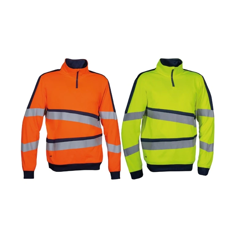 Arbeits-Sweatshirt Hochsichtbar Halb-Zip Cofra Lixus V659-0