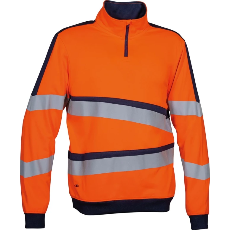 Arbeits-Sweatshirt Hochsichtbar Halb-Zip Cofra Lixus V659-0