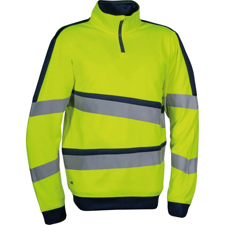 Arbeits-Sweatshirt Hochsichtbar Halb-Zip Cofra Lixus V659-0