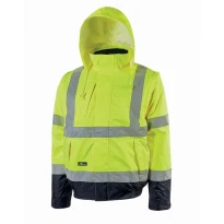 Arbeitsjacke mit hoher Sichtbarkeit, Mehrfachtaschen U-Power Crafty HL158YF