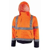 Arbeitsjacke mit hoher Sichtbarkeit, Mehrfachtaschen U-Power Crafty HL158YF