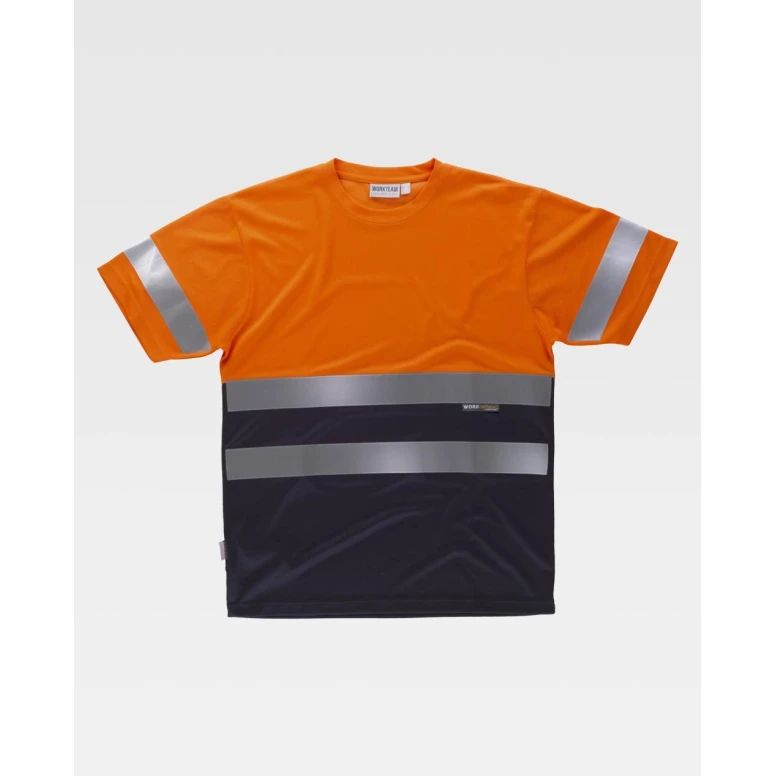 Arbeits-T-Shirt mit Hoher Sichtbarkeit Workteam C3941