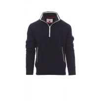 Arbeits-Sweatshirt mit halbem Reißverschluss und Metallzipper
