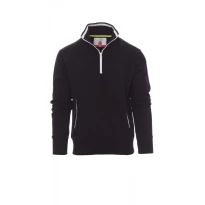 Arbeits-Sweatshirt mit halbem Reißverschluss und Metallzipper
