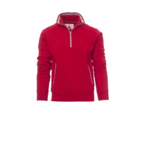 Arbeits-Sweatshirt mit halbem Reißverschluss und Metallzipper