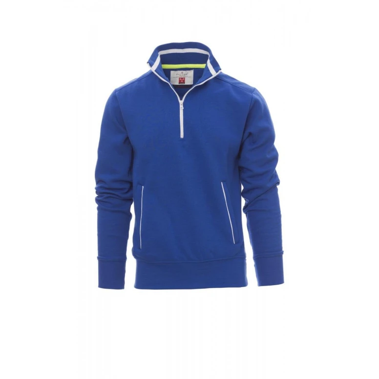 Arbeits-Sweatshirt mit halbem Reißverschluss und Metallzipper