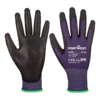 12 Paar – Arbeitshandschuhe aus Polyester mit Polyurethan-Beschichtung Portwest A195