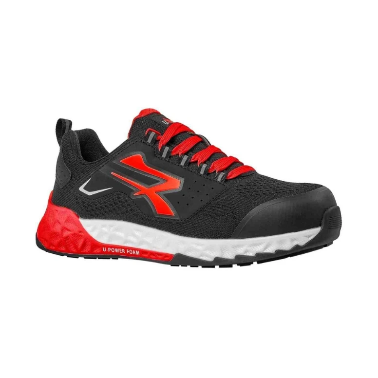 Niedrige Sicherheitsschuhe U-Power Red Stratos Jorah S1PS HI HRO FO ESD SR RT20066 Metalfrei Bequem