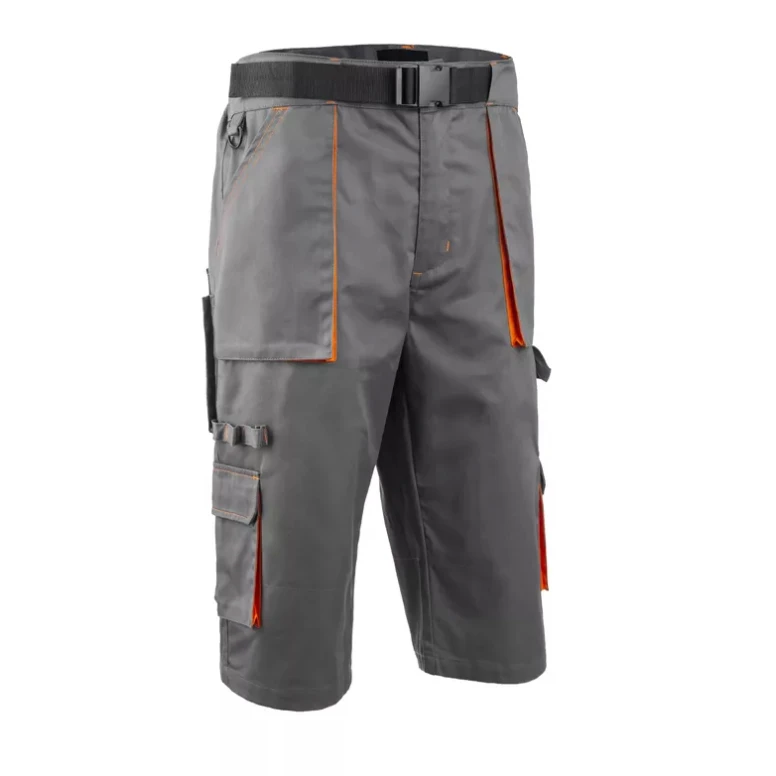 Arbeitsbermuda Multitaschen Navy/Paddock II 5PAS150 grau