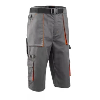 Arbeitsbermuda Multitaschen Navy/Paddock II 5PAS150 grau