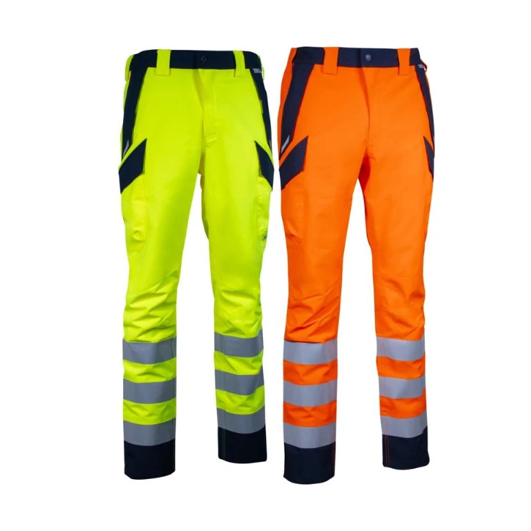 Arbeitshose Warnschutz Mehrtaschen Wasserdicht Stretch Cofra Alumbres V636-0