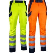 Arbeitshose Warnschutz Mehrtaschen Wasserdicht Stretch Cofra Alumbres V636-0