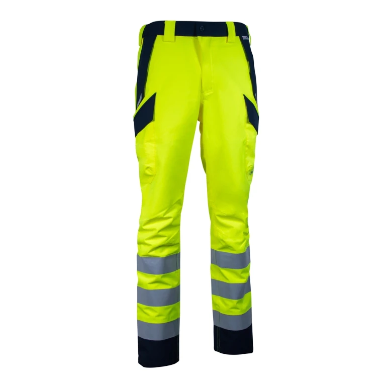 Arbeitshose Warnschutz Mehrtaschen Wasserdicht Stretch Cofra Alumbres V636-0