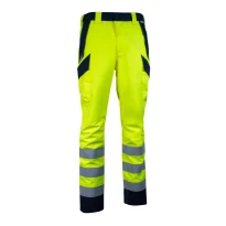 Arbeitshose Warnschutz Mehrtaschen Wasserdicht Stretch Cofra Alumbres V636-0
