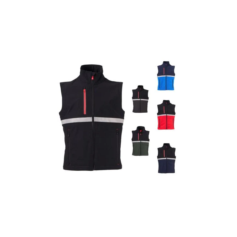 Arbeitsweste Payper Wise Vest AY 7656 mit vielen Taschen – Stretch-Softshell