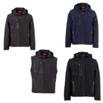 Arbeitsjacke Softshell Multi-Taschen Stretch Payper Stream 2in1 lite pad AY 7651