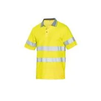 5 Stück - Arbeits-Polo Siggi Step One HV 69SE0693/00-1599 Hohe Sichtbarkeit