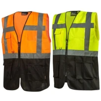 Zweifarbige Arbeitsweste Multitaschen High Visibility U-Power Diadem HL377