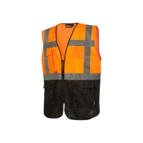 Zweifarbige Arbeitsweste Multitaschen High Visibility U-Power Diadem HL377