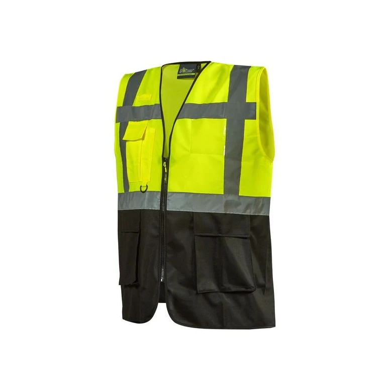 Zweifarbige Arbeitsweste Multitaschen High Visibility U-Power Diadem HL377
