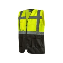 Zweifarbige Arbeitsweste Multitaschen High Visibility U-Power Diadem HL377